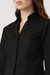 Womens Black Crop Shirt