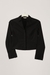 Womens Black Crop Shirt