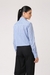 Womens Striped Cotton Shirt with Patch Pockets