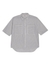 Womens Charcoal Striped Kimono High-Low Shirt