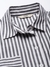 Womens Charcoal Striped Kimono High-Low Shirt