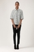 Womens Charcoal Striped Kimono High-Low Shirt