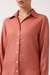 Womens Coral Linen Shirt