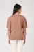 Womens Cotton Oversized Brown T-Shirt