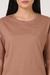 Womens Cotton Oversized Brown T-Shirt