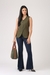 Women Bootcut High Rise Jeans-Dark Indigo