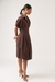 Womens Pleated Brownie Dress