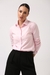 Womens Pink Pintuck Shirt