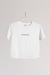 Womens Ecru "Pristine" Printed T-shirt