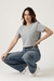 Womens Grey Melange T-shirt