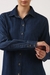 Womens Indigo Denim Long Sleeve Shirt