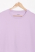 Womens Lavender Solid Oversized Tee
