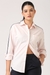 Womens Pink Cotton Side Stripe Shirt