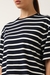 Womens Super Soft-Boxy Tee-Navy & White Stripe