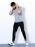 Men's Athletic Workout Jogger Pants with Pockets Black