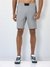 Men's Active Gym Shorts with Bonded  Zipper Pocket Grey