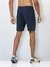 Men's Active Gym Shorts with Bonded  Zipper Pocket Navy