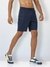Men's Active Gym Shorts with Bonded  Zipper Pocket Navy