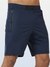 Men's Active Gym Shorts with Bonded  Zipper Pocket Navy