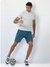 Men's Active Gym Shorts with Bonded  Zipper Pocket Teal