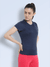 Women's Breathable Light Weight Round Neck T-shirt Blue