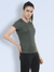 Women's Breathable Light Weight Round Neck T-shirt Green