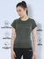 Women's Breathable Light Weight Round Neck T-shirt Green
