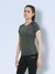 Women's Breathable Light Weight Round Neck T-shirt Green