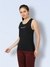 Women Racer Back Tank Top Black