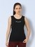 Women Racer Back Tank Top Black