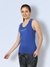Women Racer Back Tank Top Blue