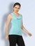 Women Racer Back Tank Top Turquoise