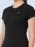 Women's Quick Dry Round Neck Gym T-Shirt Black