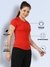 Women's Quick Dry Round Neck Gym T-Shirt Red