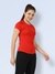 Women's Quick Dry Round Neck Gym T-Shirt Red