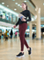 Women's High Waist Performance Workout Leggings Maroon