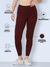 Women's High Waist Performance Workout Leggings Maroon