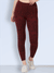 Women's High Waist Performance Workout Leggings Maroon