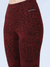 Women's High Waist Performance Workout Leggings Maroon