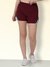 Women's Stretchable Lightweight Gym Shorts Maroon