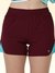 Women's Stretchable Lightweight Gym Shorts Maroon