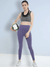 Women's Super High Waisted Satin Finish Sun Protected Tights Purple