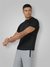 Men's Recycled Polyester Crew Neck Slim Fit T-Shirt Black