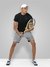 Men's Recycled Polyester Crew Neck Slim Fit T-Shirt Black