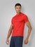 Men's Recycled Polyester Crew Neck Slim Fit T-Shirt Red