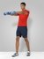 Men's Recycled Polyester Crew Neck Slim Fit T-Shirt Red