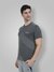 Men's Round Neck Quick Dry Breathable Gym T-Shirt Grey