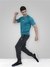 Men's Super Stretchable Raglan Sleeves Gym T-shirt Green