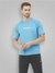 Men's Super Stretchable Raglan Sleeves Gym T-shirt Turquoise