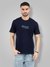 Men's Premium Combed Cotton Printed T-Shirt Navy